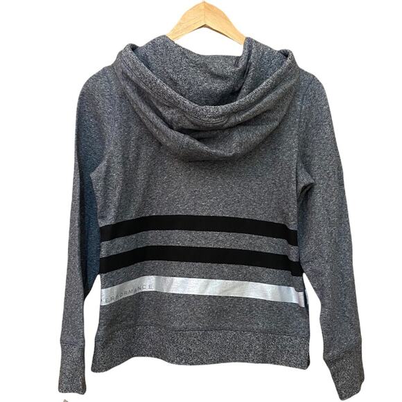 Calvin Klein Performance Cotton Metallic Striped Sweater Hoodie Size S - Picture 2 of 7